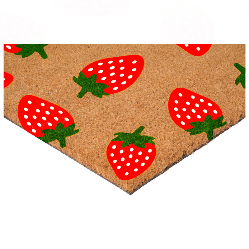 Latitude Run® Strawberry Bliss Doormat | Wayfair